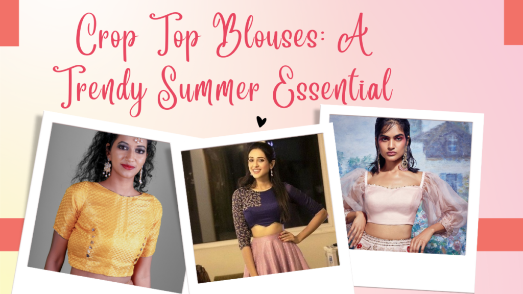 crop top blouses trendy summer essential
